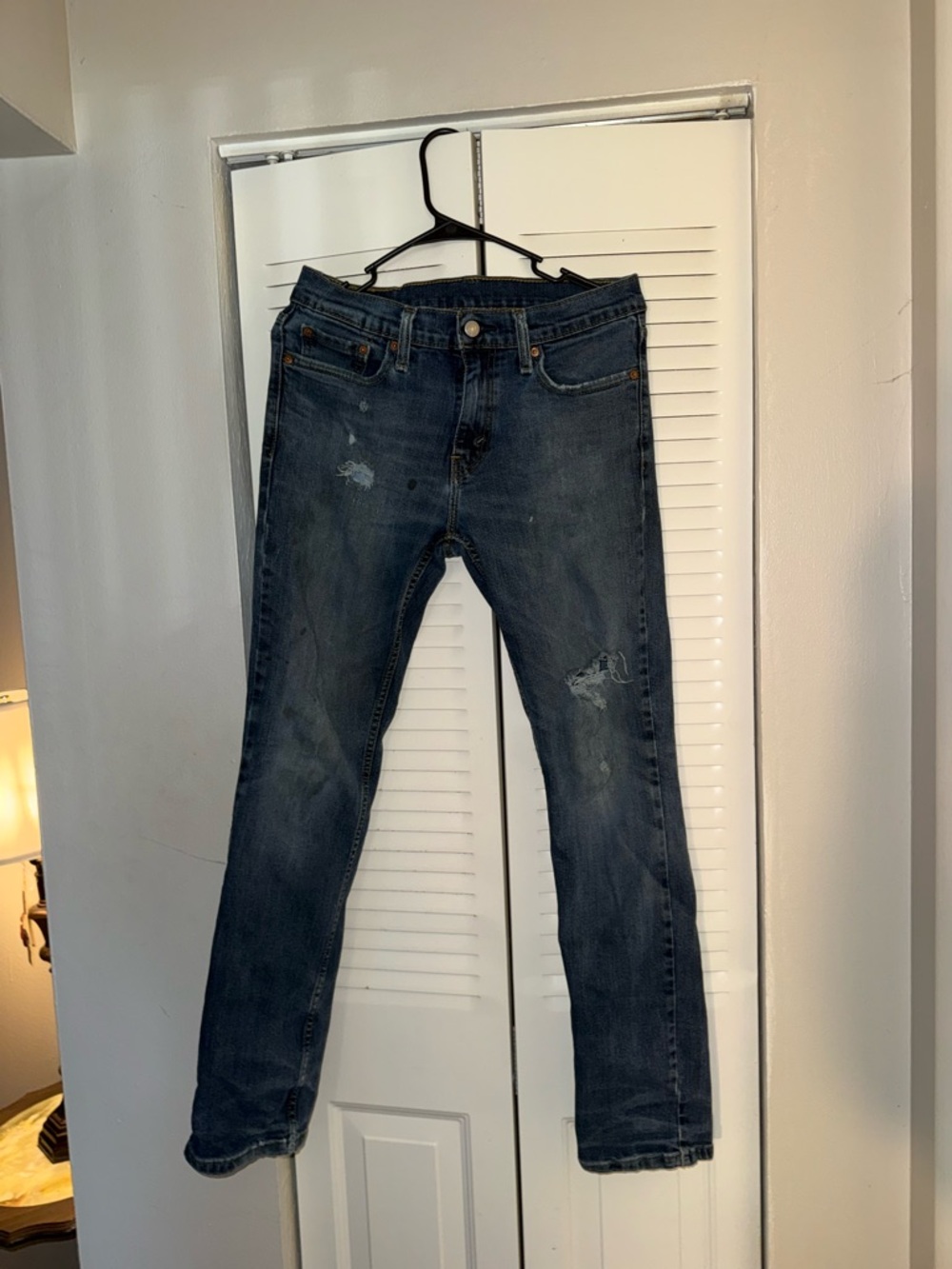 Levi’s 511 Slim Fit Jeans Men’s 30x32 Blue Distressed Denim Pants